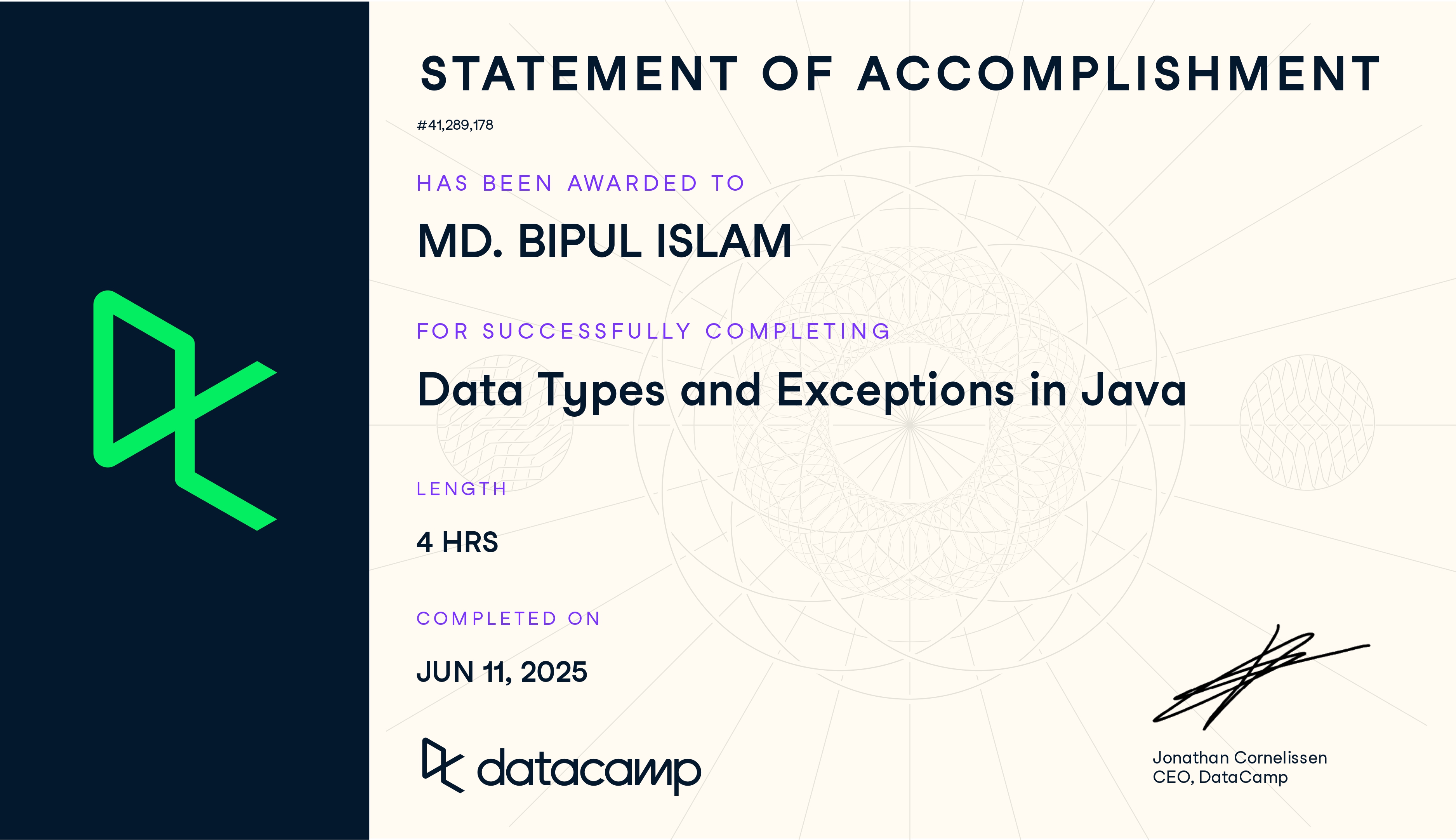 Data Types and Exceptions in Java